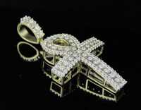 Most <strong>Selling</strong> Rose Gold Iced Out <strong>Cross</strong> Pendant VVS <strong>Moissanite</strong> Hip Hop Party Jewelry <strong>Best</strong> Market Price