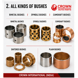 แบริ่งหลักเพอร์กินส์ 4 สูบ แบบขอบตรงกัน ใช้ได้กับเครื่องยนต์ดีเซลแมสซีย์เฟอร์กูสัน เพอร์กินส์ รุ่น OEM B1383A พร้อมติดตั้ง - Product Image 2