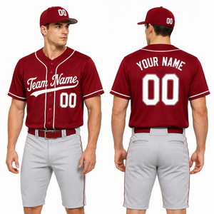 Maillot de sport souple en tissu moderne pour l'entraînement régulier et les matchs actifs, offrant une grande liberté de mouvement pour les joueurs de baseball. - Product Image 6