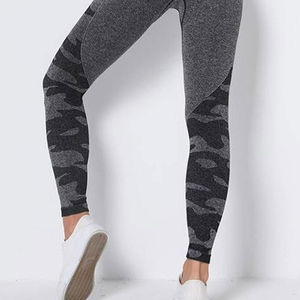 Women's Active Fitness Yoga Set Customized Own Design Sports Yoga Bra and Leggings <b>Animal</b> Print Canvas Fabric Wholesale - Product Image 4
