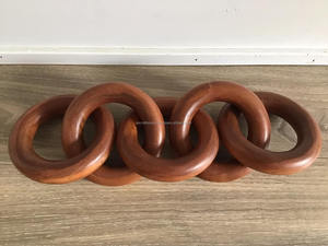 Eslabones Redondos de Madera Pulidos a Mano, Ecológicos, para Decoración del Hogar, Fabricación de Joyería y Adornos - Product Image 6