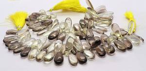 Perles de quartz citron bio naturel AAA, forme poire lisse, 9x16 MM, perles de pierres précieuses citron bio, 8 pouces, perles de quartz citron de qualité supérieure - Product Image 2