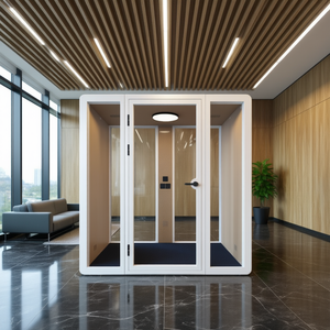 Duo HIPOD - Cabinas Telefónicas Modernas para Oficina en Casa, Cabinas Acústicas Modulares para Reuniones, Cabinas Telefónicas para Edificios de Oficinas - Product Image 3