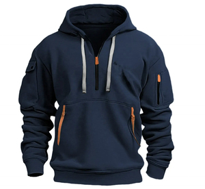 Sudaderas ligeras de forro polar para hombre |   Ropa Urbana con Capucha Sólida |   Ropa Casual de Corte Regular |   Tela Transpirable Antiarrugas - Product Image 5
