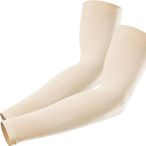 Manchons de bras rafraîchissants anti-UV pour le cyclisme, unisexe, bleus, pour le baseball, en polyester teint uni - Product Image 2