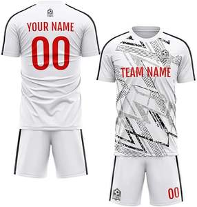 Conjunto de Uniforme de Fútbol Abstracto Multicolor, Camiseta de Manga Corta, Uniforme de Fútbol Transpirable, Ropa Deportiva de Alto Rendimiento, Kit de Entrenamiento para Partidos - Product Image 1