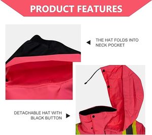 Factory Price <b>Top</b> Selling Best Quality High Visibility Custom Made Design Multi Pockets <b>Reflective</b> Safety Hoodie Jacket - Product Image 3