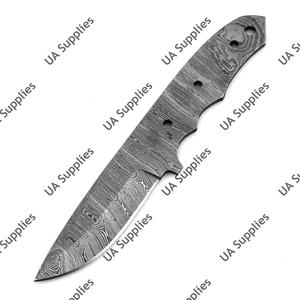 Cuchillos Utilitarios de Acero Damasco Superior, Hoja de Punta Caída con Borde Biselado, Profesionales para Caza y Camping al Aire Libre, Soporte OEM - Product Image 4