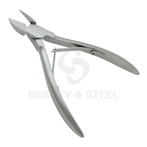 Professional Satin Stainless Steel Cuticle Nippers Precision Nail <b>Trimmer</b> Double Spring For Salon Manicure Pedicure - Product Image 2