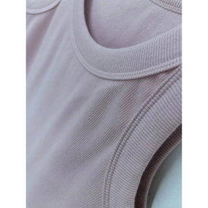Débardeurs personnalisés en gros pour femmes, tissés, décontractés, respirants, avec logo frontal, pour la gym, séchage rapide, écologiques, anti-rétrécissement, 100% coton, pour l'été - Product Image 6