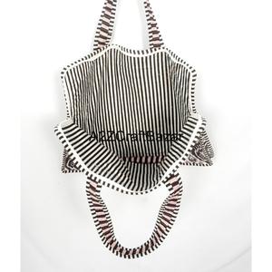 Handmade Quilted Block Print <b>Laptop</b> <b>Backpack</b> Tote Bag Striped Pattern Zipper Shoulder Handbag For Daily Travel Office Uses - Product Image 5