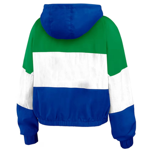 Veste coupe-vent zippée en nylon vintage style streetwear années 80-90, survêtement sport années 90 - Product Image 3