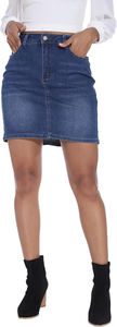 กระโปรงยีนส์ผู้หญิงปักโลโก้/สีตามสั่ง สวมใส่สบาย ระบายอากาศได้ดี ป้องกันรอยยับ - Product Image 5