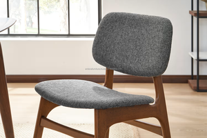 Juego de Comedor Moderno de Mediados de Siglo, 6 Piezas, Mesa de Madera, Sillas con Respaldo Sólido, Muebles Duraderos para el Hogar - Product Image 5