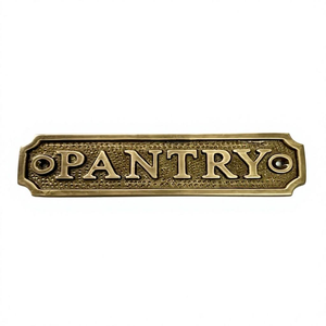 Placa Metálica para Puerta, Letrero Metálico Grabado a Mano Estilo Antiguo, Placa Decorativa Vintage, Letrero Rústico para Pared, para Hogar u Oficina - Product Image 3