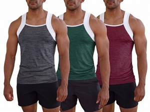 Wholesale 100% Cotton Sporty <b>Mens</b> Casual Knitted Gym <b>Singlet</b> Plus Size Solid Vest Quick Dry - Product Image 5