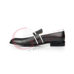 Mocasines de Cuero para Hombre de Alta Calidad, Estilo Retro para Negocios, Hechos a Mano, con Costuras Abiertas, Punta Redonda, Cómodos - Product Image 3