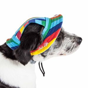 Cappello per Cani Colorato con Protezione UV, Regolabile e alla Moda, con Visiera, Abbigliamento per Animali Domestici - Product Image 1