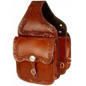 Sac de selle en cuir de haute qualité en cuir véritable de haute qualité sacs de selle pliables usinés à la main multifonctionnels et spacieux - Product Image 1