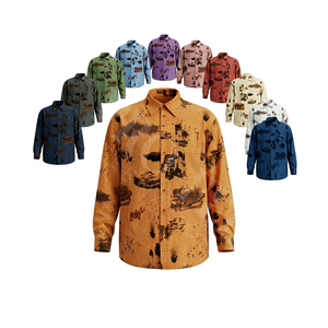 Chemise décontractée d'été respirante et légère, design imprimé personnalisé, chemise sur mesure avec logo personnalisé pour hommes - Product Image 1