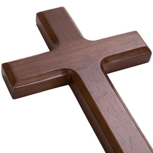 Croix en bois, prix de gros, croix chrétienne faite à la main pour la décoration murale, la salle de prière de l'église et les cadeaux - Product Image 1