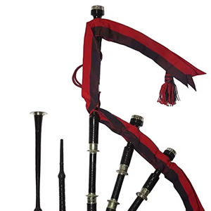 Gaitas escocesas de palo de roble con adornos de latón y chanter de práctica para escuelas de música e institutos de formación - Product Image 4