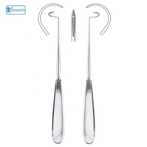 Portaagujas Deschamps de Acero Inoxidable, Juego de Instrumentos Quirúrgicos ORL Manuales, Clase I, Certificado CE - Product Image 1