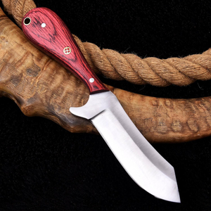Carbon Steel Bull <b>Cutter</b> Knife Hand Forged Heavy Duty Fixed Blade Razor Sharp Cutting <b>Edge</b> Ergonomic Wooden Handle Premium - Product Image 3