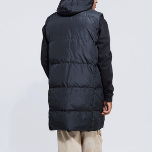 Veste matelassée en duvet pour homme, personnalisée avec logo, col montant, couleur bleue brillante, effet métallique, vente en gros - Product Image 6