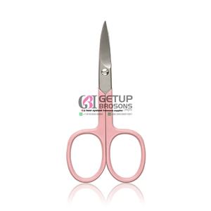 Ciseaux miniatures professionnels roses, manche avec revêtement en poudre, pointe argentée, logo personnalisé, couleur sur mesure, ciseaux en acier inoxydable pour salon. - Product Image 2