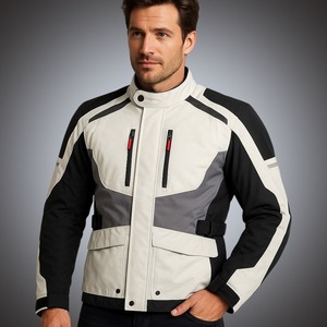 Chaqueta de Motociclismo Personalizada OEM al por Mayor para Hombre, Impermeable, de Cordura Textil, Manga Larga, con Impresión Reflectante de Alta Visibilidad - Product Image 5