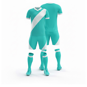Tenue de football de qualité supérieure pour club, kit de match de football par sublimation |   Tailles pour hommes, femmes et jeunes |   Vêtements de sport légers et à séchage rapide - Product Image 2