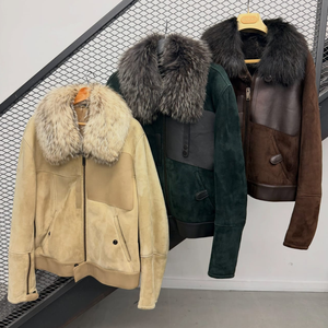 Nouvelle veste en cuir pour homme à prix raisonnable avec col montant en toile et logo personnalisable - Vêtement de sport imperméable et coupe-vent - Product Image 1