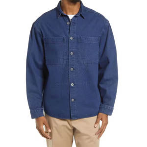 Chemise en jean slim fit tendance pour homme, style streetwear moderne et décontracté, tissu doux, tenue quotidienne pour homme - Product Image 5