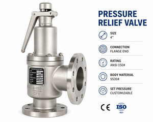 Válvula Reductora de Presión C-Way de 4 Pulgadas, Acero Inoxidable 304, ANSI 150 #   Conexión de Extremo de Brida con Sellado Manual de PTFE para Aceite - Product Image 5