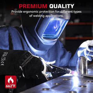 Guantes de Soldadura de Alta Temperatura, Cómodos y Transpirables, de Cuero de Alta Calidad, Guantes de Seguridad para Soldadores - Product Image 5