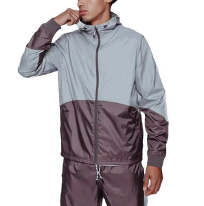 2026 Men's Solid Color Wind Breaker Tracksuit High Quality 100% Nylon Jogging Suit Waterproof Lightweight Windbreaker Tracksuit - Product Image 3