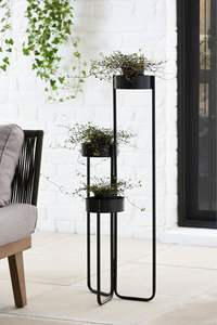 Soporte de metal simple para plantas Rups, pedestal decorativo para el hogar, para la sala de estar. Maceta de Dos Niveles - Product Image 3