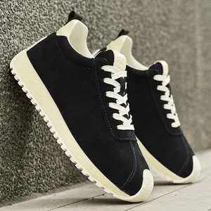 Zapatillas Deportivas Retro para Hombre 2025, Cómodas, de Corte Bajo, de Gamuza y Cuero Verde, con Plataforma - Product Image 1