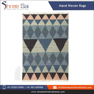 Tapis tissés plats colorés en coton de style bohème avec glands, parfaits pour la chambre à coucher, la salle de yoga, la décoration intérieure décontractée. - Product Image 6