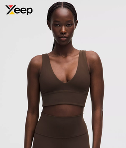 เสื้อชั้นในกีฬาโยคะคุณภาพสูงสำหรับผู้หญิง XEEP รุ่น XC-SB-151 แบบเรียบง่าย ระบายอากาศได้ดี สายปรับได้ แผ่นรองถอดออกได้ รองรับได้ดีเยี่ยม แห้งเร็ว - Product Image 1