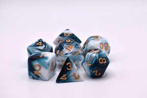 High Quality Epoxy Resin <b>Dice</b> <b>Set</b> with Unique Swirl Design for RPG Players Premium Craftsmanship - Product Image 3