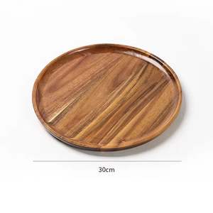 Plateau de service pliable en bois d'acacia pour le petit-déjeuner, le café et les collations, avec pieds de support robustes - Product Image 6