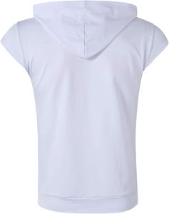 Sweat à capuche sans manches pour homme, idéal pour la course à pied, l'entraînement, décontracté, léger, vêtements de sport, tissu doux et flexible - Product Image 5