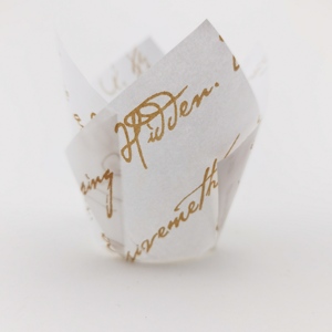 Youyang Tulip vàng in cupcake lót mỡ bằng chứng Lò an toàn <span class=keywords><strong>Muffin</strong></span> ly lễ hội dịp bánh công cụ nướng - Product Image 3