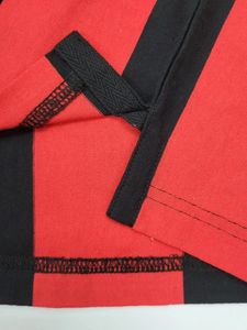 T-shirt de sport teint en coton à col rond Maillot de football Chemises rétro pour hommes - Product Image 5