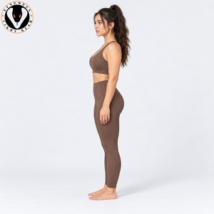 Conjunto de yoga profesional para mujer, tela elástica transpirable, ajuste cómodo para yoga, gimnasio, entrenamiento y fitness - Product Image 4