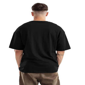 เสื้อยืดคอกลมแขนสั้นแบบเปิดไหล่ น้ำหนัก 280 แกรม ผ้าคอตตอน 100% รับสกรีนโลโก้ เสื้อยืดผู้ชาย ขายส่ง - Product Image 4