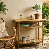 Table de jardin en bambou faite à la main pour l'extérieur, fournisseur vietnamien de meubles de jardin en gros
