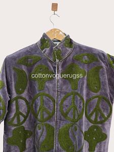เสื้อแจ็คเก็ตปักลายซูซานีแบบอุซเบกโบราณ – เสื้อคลุมดีไซน์เนอร์ทำมือ - Product Image 4